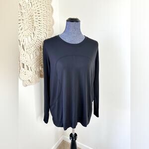 Lululemon Swiftly Tech Black Long Sleeve Tee Size 10